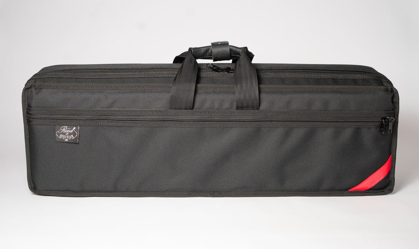 Reed & Squeak Red Stripe Double Bass Clarinet & Bb or Eb Clarinet Case