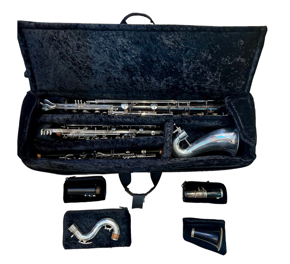 Reed & Squeak Red Stripe Double Bass Clarinet & Bb or Eb Clarinet Case