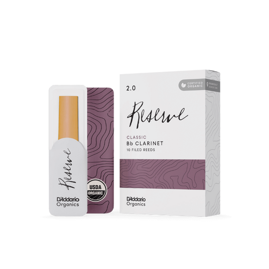 D'Addario Bb Clarinet Organic Reserve Classic Reeds Box of 10