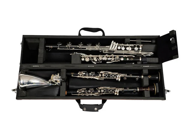 Wiseman Wooden Bass Clarinet Case (QUAD)