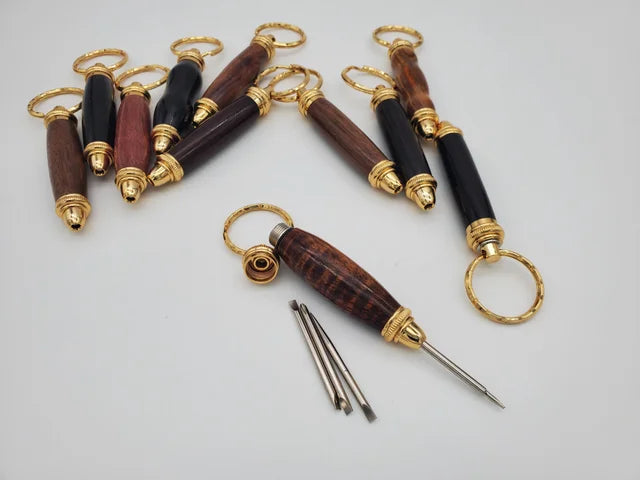 Keychain Screwdriver - 24kt Gold
