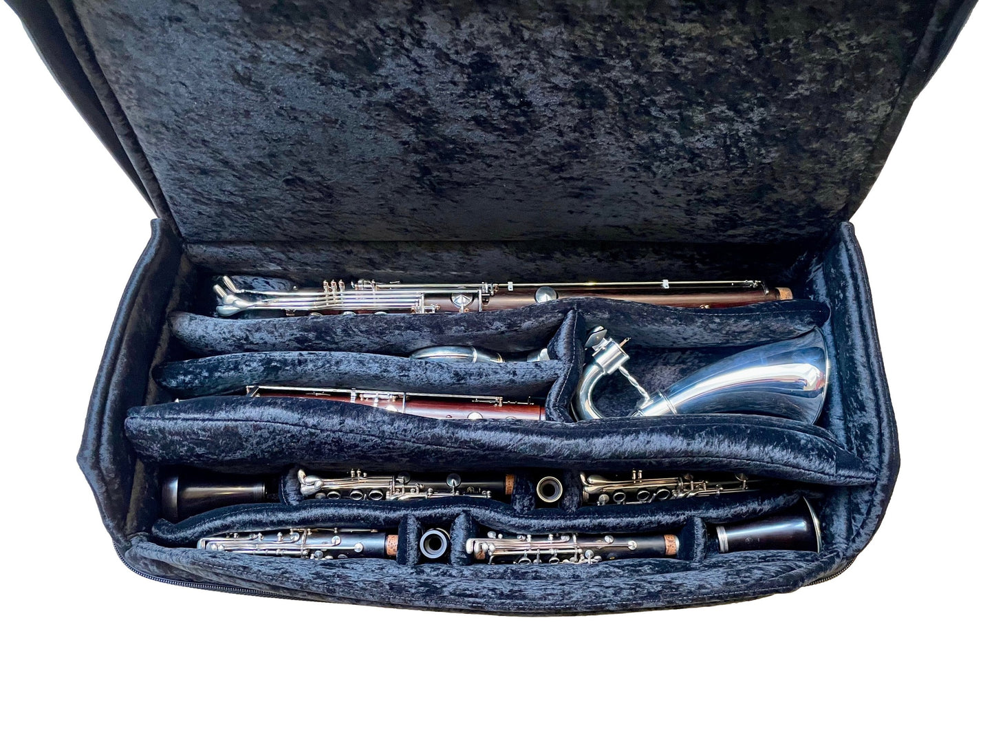 Triple Bass Clarinet Case (Bass + 2 clarinets) Eco Leather