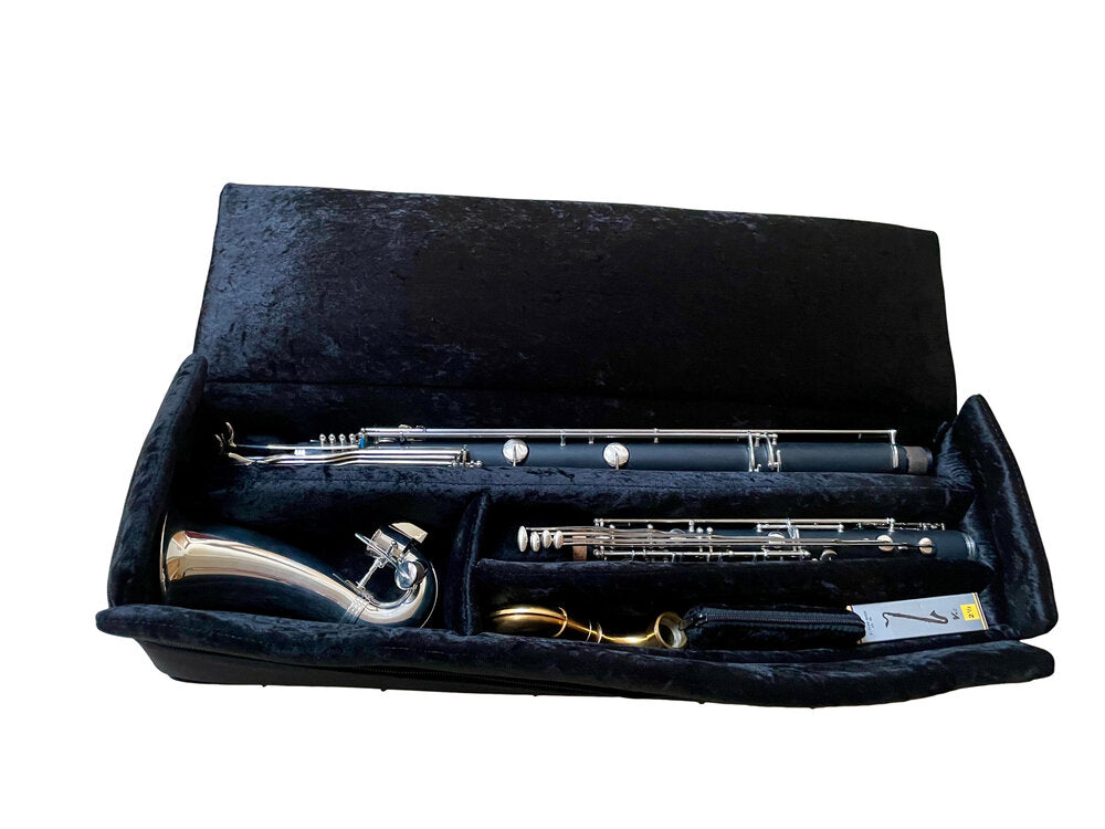 Super-Compact Bass Clarinet (wedge shaped) Low C (+ Bb or Eb)